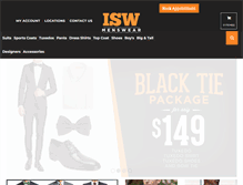 Tablet Screenshot of iswmenswear.com